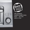 Proctor Silex 2 Slice Toaster with Extra Wide Slots, Sure-Toast Technology, Shade Selector & Bagel Setting, Black and Silver (22302)