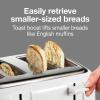 Proctor Silex 4 Slice Toaster with Extra Wide Slots for Bagels, Cool-Touch Walls, Shade Selector With 7 Browning Levels, Toast Boost, Auto Shut-off and Cancel Button, Black (24215PS)(White)