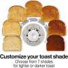 Proctor Silex Plastic 2 Slice Toaster, Bagel, Defrost & Cancel Buttons, Browning Control With 7 Shades, Auto Shutoff, Slide-Out Crumb Tray, Red (22661)(Oat White)
