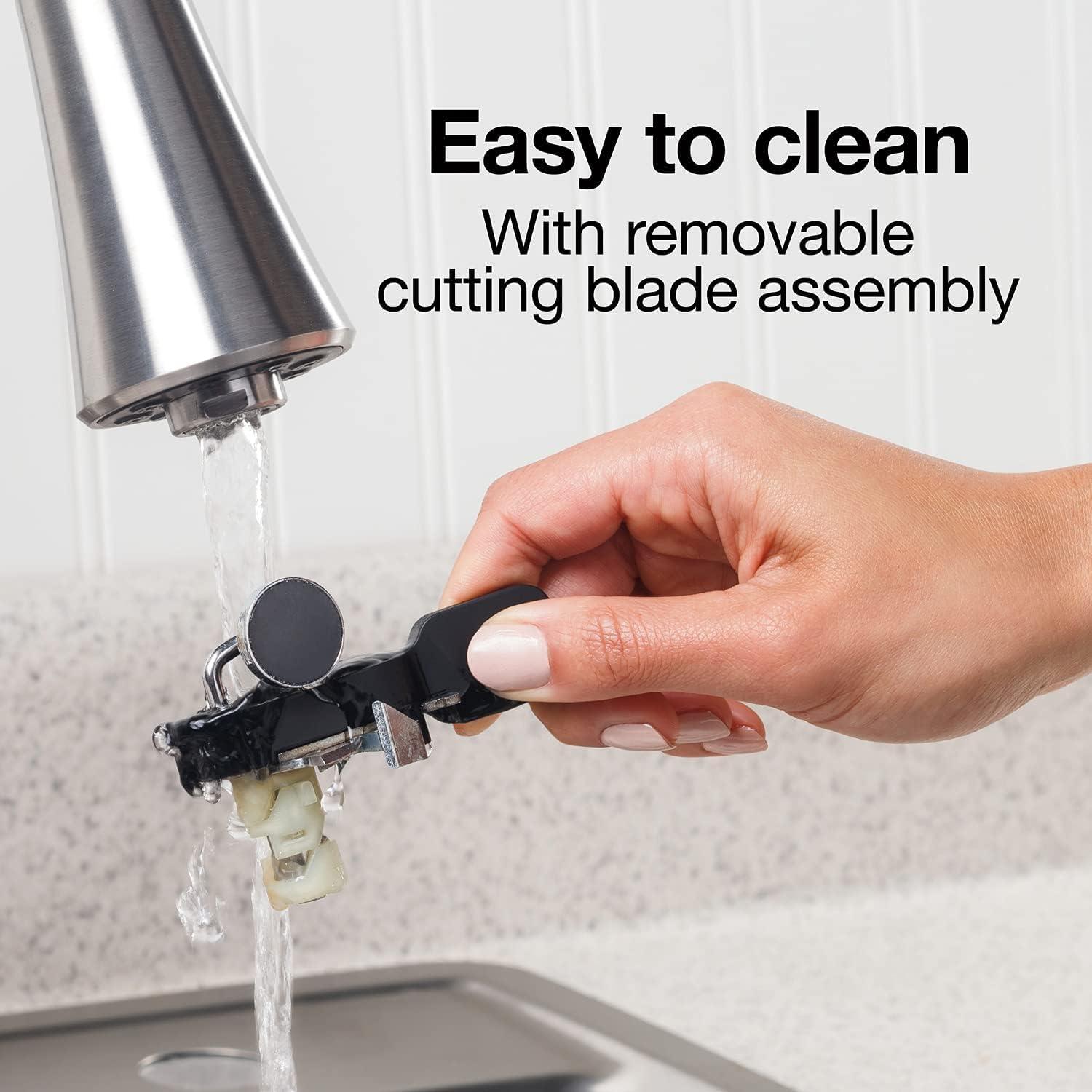 imageProctor Silex SureCut Electric Automatic Can Opener for Kitchen with Stainless Steel Blade Twistoff EasyClean Lever Cord Storage Extra Tall Silver 75225Extra Tall