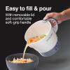 Proctor Silex 32oz Adjustable Temperature Hot Pot, Electric Kettle for Tea, Boiling Water, Cooking Ramen, Noodles and Soup, PFAS-Free Nonstick Coating, White (48507MN)(White)