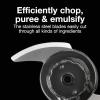 Proctor Silex Durable Electric Vegetable Chopper & Mini Food Processor with 2 Speeds for Chopping, Puree & Emulsify, 3.5 Cups, Silver(1.5 cups  Black)