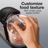 Proctor Silex Durable Electric Vegetable Chopper & Mini Food Processor with 2 Speeds for Chopping, Puree & Emulsify, 3.5 Cups, Silver(1.5 cups  Black)
