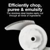 Proctor Silex Durable Electric Vegetable Chopper & Mini Food Processor with 2 Speeds for Chopping, Puree & Emulsify, 3.5 Cups, Silver(1.5 cups  White)