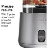 Proctor Silex Durable Electric Vegetable Chopper & Mini Food Processor with 2 Speeds for Chopping, Puree & Emulsify, 3.5 Cups, Silver(3.5 cups  2-Speed  Silver)