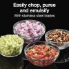 Proctor Silex Durable Electric Vegetable Chopper & Mini Food Processor with 2 Speeds for Chopping, Puree & Emulsify, 3.5 Cups, Silver(3.5 cups  2-Speed  Silver)