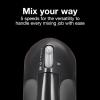 Proctor Silex Easy Mix 5-Speed Electric Hand Mixer with Bowl Rest, Compact and Lightweight, 100 Watts of Peak Power, White (62515PS)(Black)