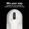 Proctor Silex Easy Mix 5-Speed Electric Hand Mixer with Bowl Rest, Compact and Lightweight, 100 Watts of Peak Power, White (62515PS)(White)