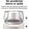 Proctor Silex Electric Coffee Grinder for Beans, Spices and More, Stainless Steel Blades, 12 Cups, White(White)