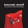 Proctor Silex Power Electric Automatic Can Opener for Kitchen with Knife Sharpener, Twist-off Easy-Clean Lever, Cord Storage, Red (75226)(Red)