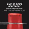 Proctor Silex Power Electric Automatic Can Opener for Kitchen with Knife Sharpener, Twist-off Easy-Clean Lever, Cord Storage, Red (75226)(Red)