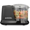 Proctor Silex Durable Electric Vegetable Chopper & Mini Food Processor with 2 Speeds for Chopping, Puree & Emulsify, 3.5 Cups, Silver(1.5 cups  Black)