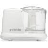 Proctor Silex Durable Electric Vegetable Chopper & Mini Food Processor with 2 Speeds for Chopping, Puree & Emulsify, 3.5 Cups, Silver(1.5 cups  White)