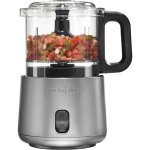 Proctor Silex Durable Electric Vegetable Chopper & Mini Food Processor with 2 Speeds for Chopping, Puree & Emulsify, 3.5 Cups, Silver(3.5 cups  2-Speed  Silver)